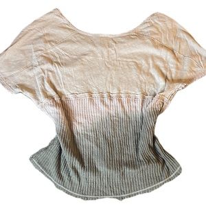 Free people earth two tone top
